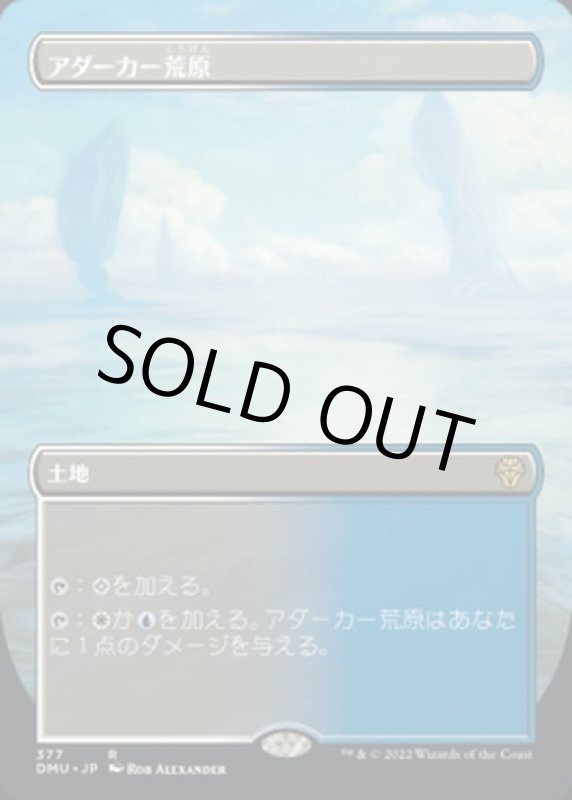 画像1: 【フルアート】アダーカー荒原/Adarkar Wastes (1)