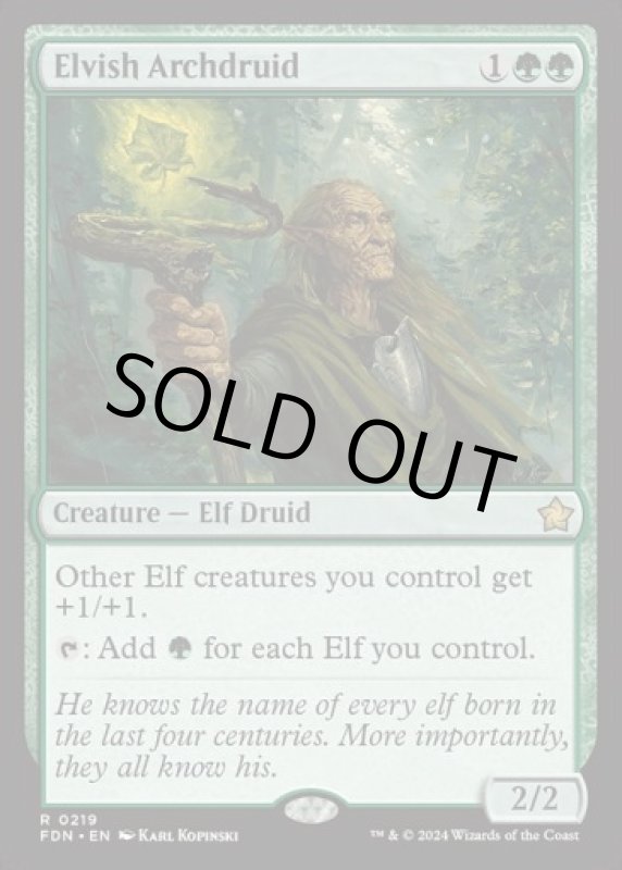 画像2: エルフの大ドルイド/Elvish Archdruid (2)