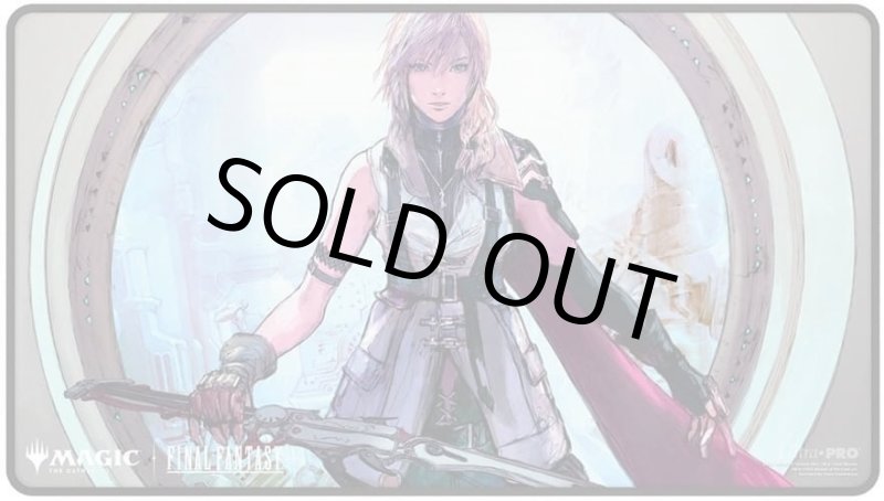 画像1: FinalFantasy【シーンドライブ、ライトニング】ブラックステッチプレイマット (1)