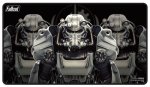 画像1: Fallout Brotherhood of Steel ブラックステッチプレイマット (1)